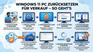 Windows 11 PC zurücksetzen für Verkauf – So geht’s