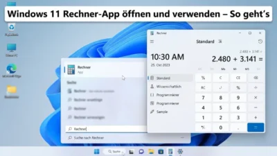 Windows 11 Rechner-App öffnen und verwenden – So geht’s