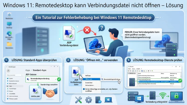 Windows 11: Remotedesktop kann Verbindungsdatei nicht öffnen – Lösung