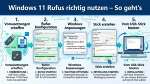 Windows 11 Rufus richtig nutzen – So geht’s