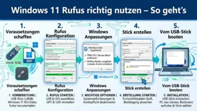 Windows 11 Rufus richtig nutzen – So geht’s