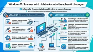 Windows 11: Scanner wird nicht erkannt – Ursachen & Lösungen