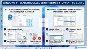 Windows 11: SearchHost.exe verhindern, stoppen – So geht’s