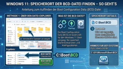 Windows 11: Speicherort der BCD-Datei finden – So geht’s