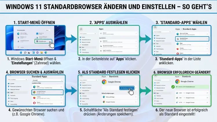 Windows 11 Standardbrowser ändern und einstellen – So geht’s