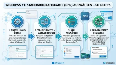 Windows 11: Standardgrafikkarte (GPU) auswählen – So geht’s