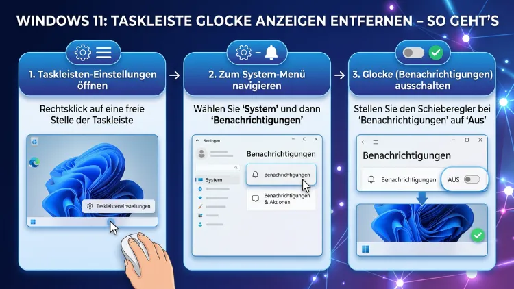 Windows 11: Taskleiste Glocke anzeigen entfernen – So geht’s