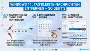 Windows 11: Taskleiste-Nachrichten entfernen – So geht’s