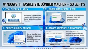 Windows 11 Taskleiste dünner machen – So geht’s
