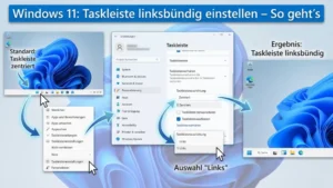 Windows 11: Taskleiste linksbündig einstellen – So geht’s