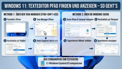 Windows 11: Texteditor Pfad finden und anzeigen – So geht’s