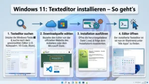 Windows 11: Texteditor installieren – So geht’s