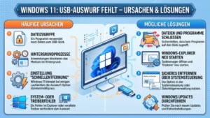 Windows 11: USB-Auswurf fehlt – Ursachen & Lösungen