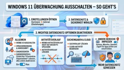 Windows 11 Überwachung ausschalten – So geht’s