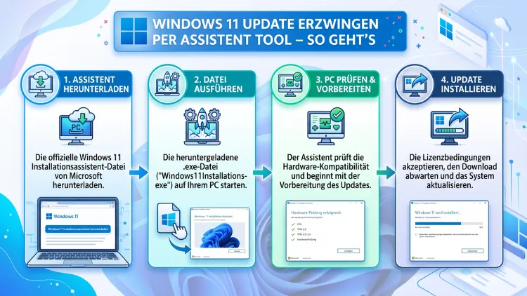 Windows 11 Update erzwingen per Assistent Tool – So geht’s