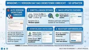Windows 11 Version hat das Dienstende erreicht – So Updaten