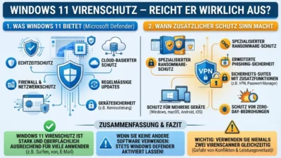 Windows 11 Virenschutz – reicht er wirklich aus?