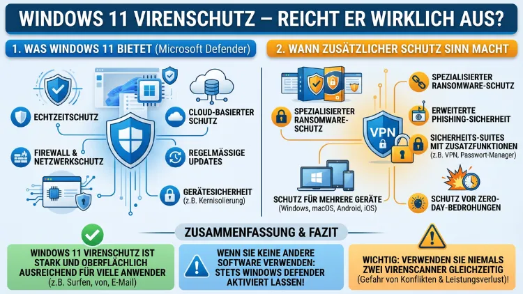 Windows 11 Virenschutz – reicht er wirklich aus?