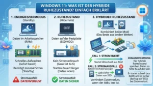 Windows 11: Was ist der hybride Ruhezustand? Einfach erklärt