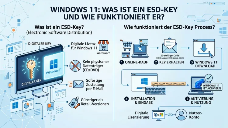 Windows 11: Was ist ein ESD-Key und wie funktioniert er?