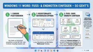 Windows 11 Word: Fuß- und Endnoten einfügen – So geht’s