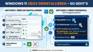 Windows 11 Xbox deinstallieren – So geht’s