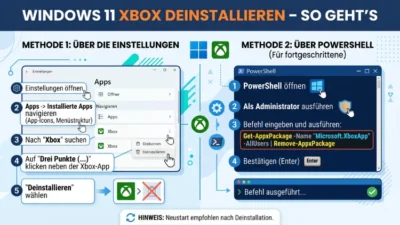 Windows 11 Xbox deinstallieren – So geht’s
