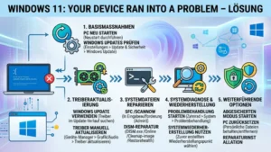 Windows 11: Your device ran into a problem – Lösung