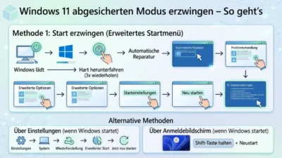 Windows 11 abgesicherten Modus erzwingen – So geht’s