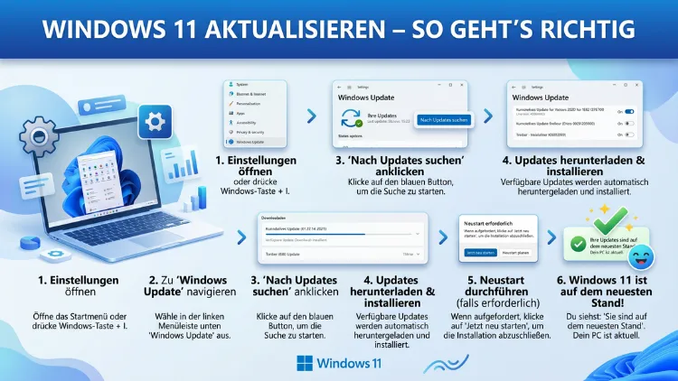 Windows 11 aktualisieren – So geht’s richtig
