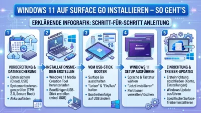 Windows 11 auf Surface Go installieren – So geht’s