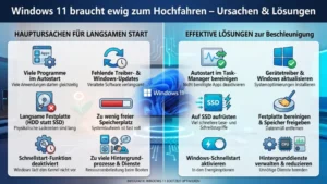Windows 11 braucht ewig zum Hochfahren – Ursachen & Lösungen