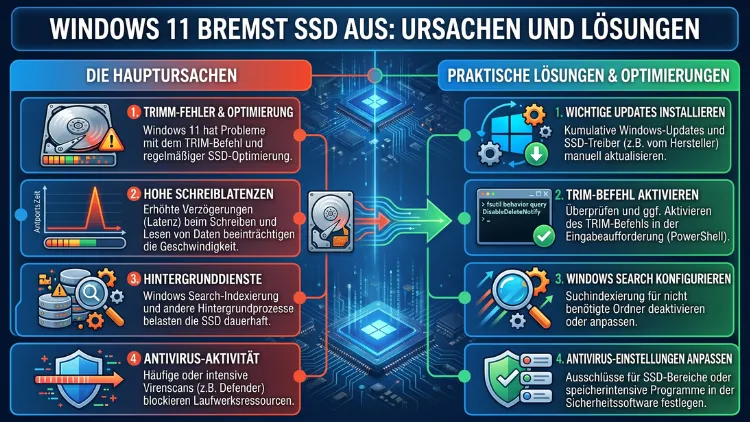 Windows 11 bremst SSD aus: Ursachen und Lösungen