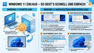 Windows 11 ein/aus – So geht’s schnell und einfach