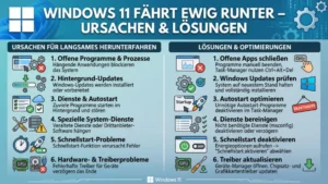 Windows 11 fährt ewig runter – Ursachen & Lösungen