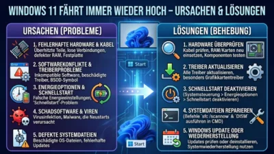 Windows 11 fährt immer wieder hoch – Ursachen & Lösungen
