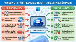 Windows 11 fährt langsam hoch – Ursachen & Lösungen