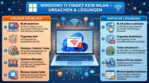 Windows 11 findet kein WLAN – Ursachen & Lösungen