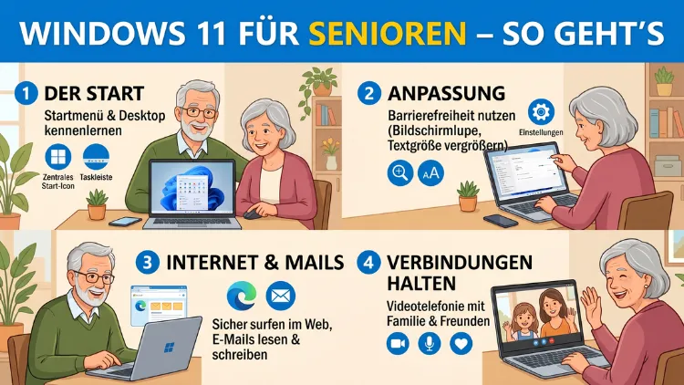 Windows 11 für Senioren – So geht’s einfach