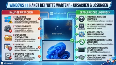 Windows 11 hängt bei "Bitte warten" – Ursachen & Lösungen