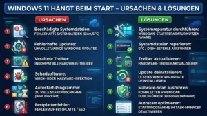 Windows 11 hängt beim Start – Ursachen & Lösungen