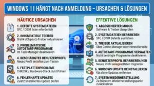 Windows 11 hängt nach Anmeldung – Ursachen & Lösungen