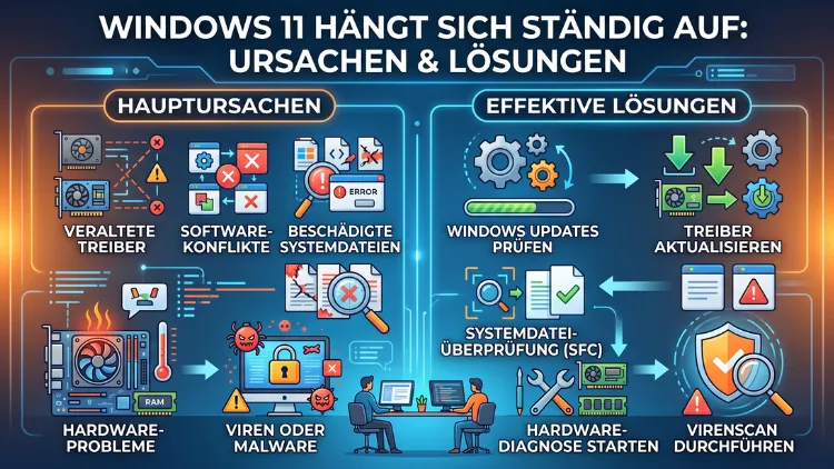 Windows 11 hängt sich ständig auf – Ursachen & Lösungen
