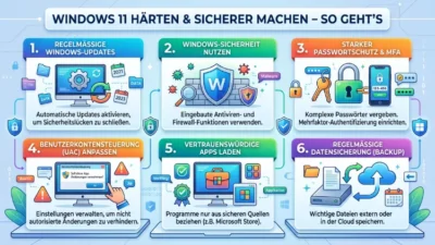 Windows 11 härten und sicherer machen – So geht’s