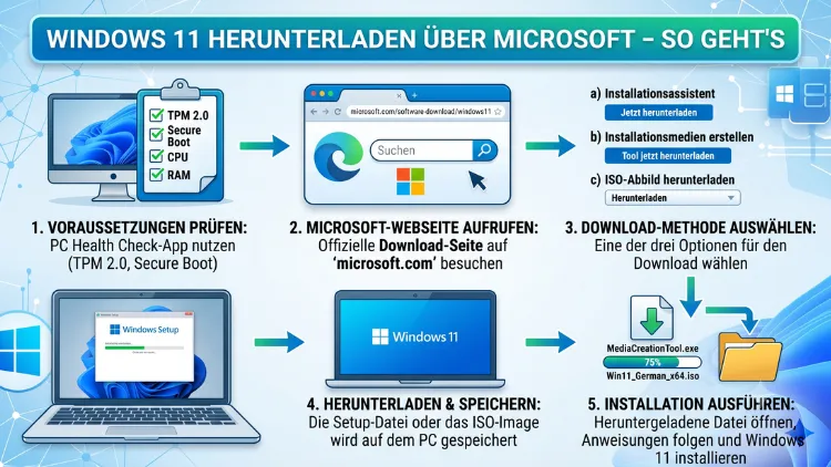 Windows 11 herunterladen über Microsoft – So geht’s