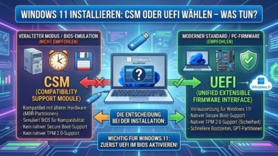 Windows 11 installieren: CSM oder UEFI wählen – was tun?