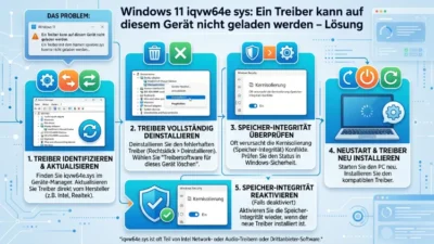 Windows 11 iqvw64e sys: Ein Treiber kann auf diesem Gerät nicht geladen werden – Lösung
