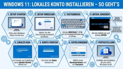 Windows 11 mit lokalem Konto installieren – So geht’s