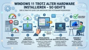 Windows 11 trotz alter Hardware installieren – So geht’s