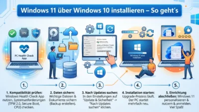 Windows 11 über Windows 10 installieren – So geht’s